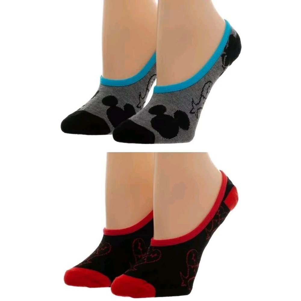 Disney Kingdom Hearts 2 Pack No Show Liner Socks Sock Size 9-11 Bioworld